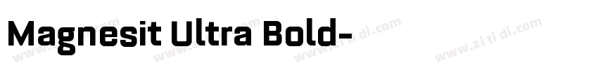 Magnesit Ultra Bold字体转换